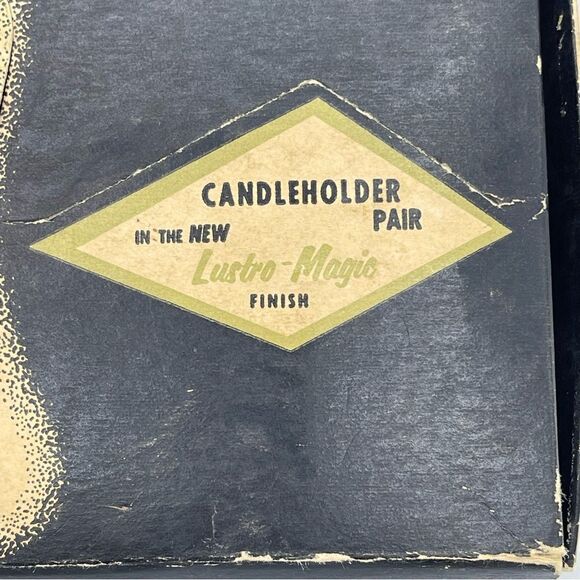 Vintage W.T.Rogers Gold Tone Lustro-Magic Finish Candleholder Pair - Picture 13 of 16